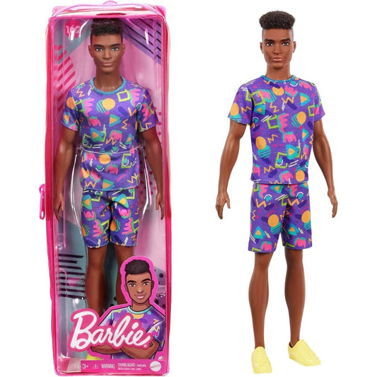 Barbie Fashionistas Bambola Ken, Afroamericano con Vestiti alla Moda